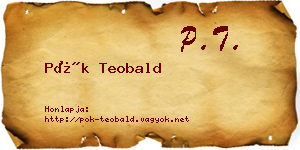 Pók Teobald névjegykártya